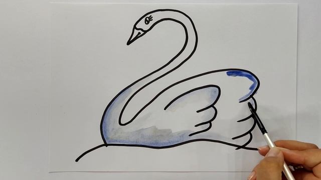 Colorful Drawing ǀ Colorful Drawing of a Swan box For Kids ǀ Labud ǀ Slikanje Labuda za Decu смотреть онлайн