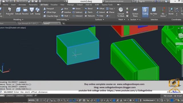 AutoCAD student 2017 lecture 12 Separate shell imprint clean Check commands смотреть онлайн