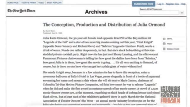 Actress Julia Ormond LIVE Interview смотреть онлайн