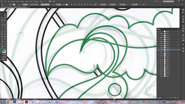 Fabric pattern design. Vector. Speedpaint смотреть онлайн