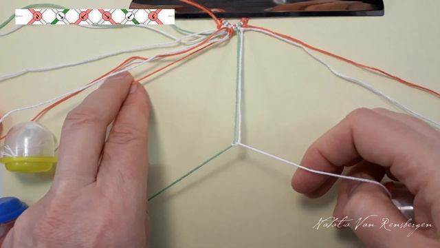 Фенечка ромбики 4 _ Плетение по схеме _ Friendship Bracelet _ Pattern #36579 смотреть онлайн