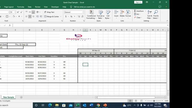 Creating Gantt Chart using Microsoft Excel смотреть онлайн