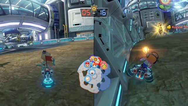 Mario Kart 8 Deluxe - Shine Thief - All Courses (2 Players) смотреть онлайн
