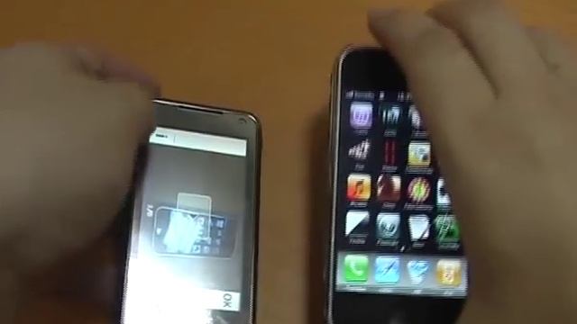 Samsung SGH-i900 Omnia VS Apple iPhone смотреть онлайн