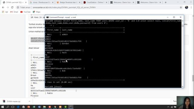 Tutorial sql injection pada Web DVWA смотреть онлайн