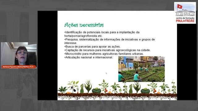 AULA 06: Relação Campo - Cidade. Produção E Comercialização De Alimentos Saudáveis. Hortas Urbanas