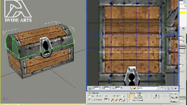 Treasure Chest (pt3) 3d Model Studio Max Tutorial for iPhone game (Crusade of Destiny) смотреть онлайн
