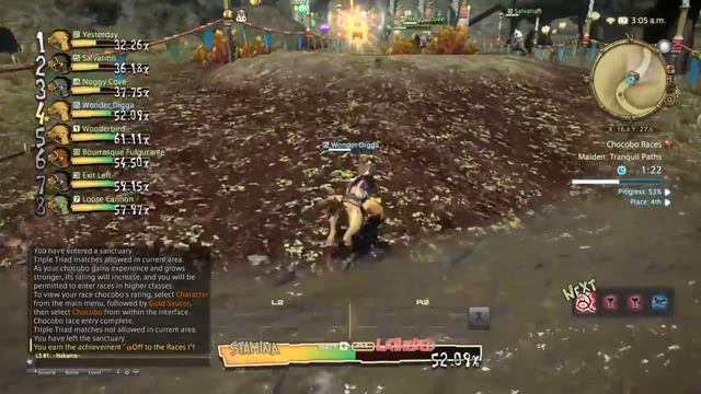 FINAL FANTASY XIV My First Chocobo Race смотреть онлайн