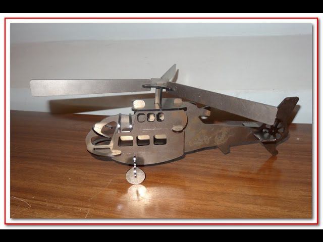 Как сделать вертолет из 3мм стали. Лазерная резка смотреть онлайн