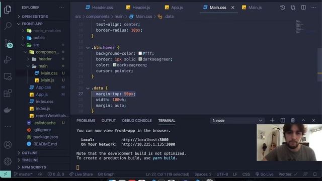 Servir une app React sur un serveur Golang смотреть онлайн