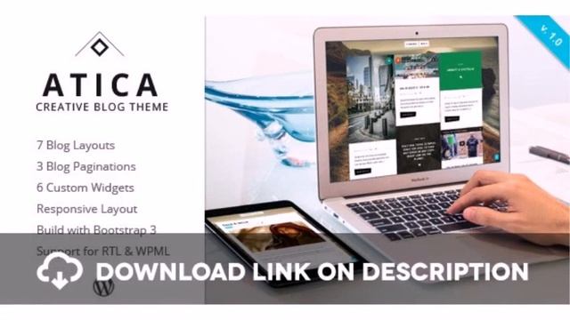 Atica - WordPress Creative Blog Theme Free Download смотреть онлайн