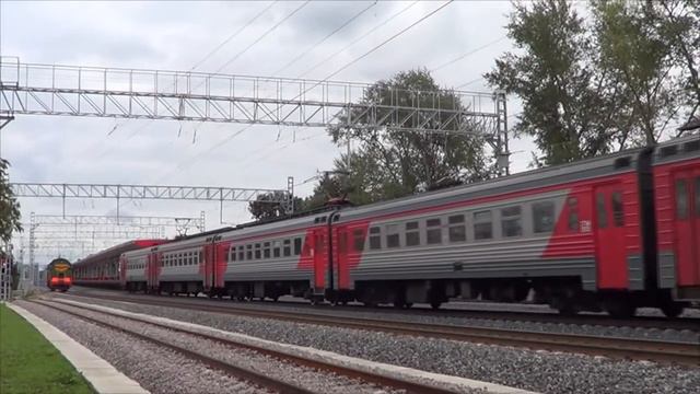 "Тестовая обкатка на МКЖД!" Электропоезд ЭТ2М-139 + приветливый помощник:-) смотреть онлайн