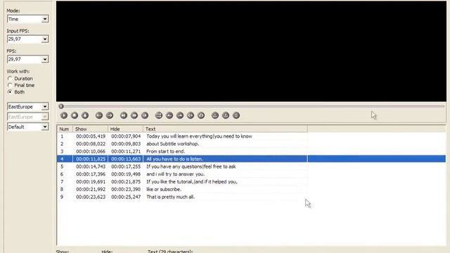 How to split subtitles with Subtitle Workshop 2012 смотреть онлайн
