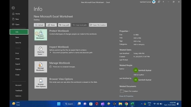 How to Password Protect Microsoft Office Excel in Windows 11 or 10? смотреть онлайн