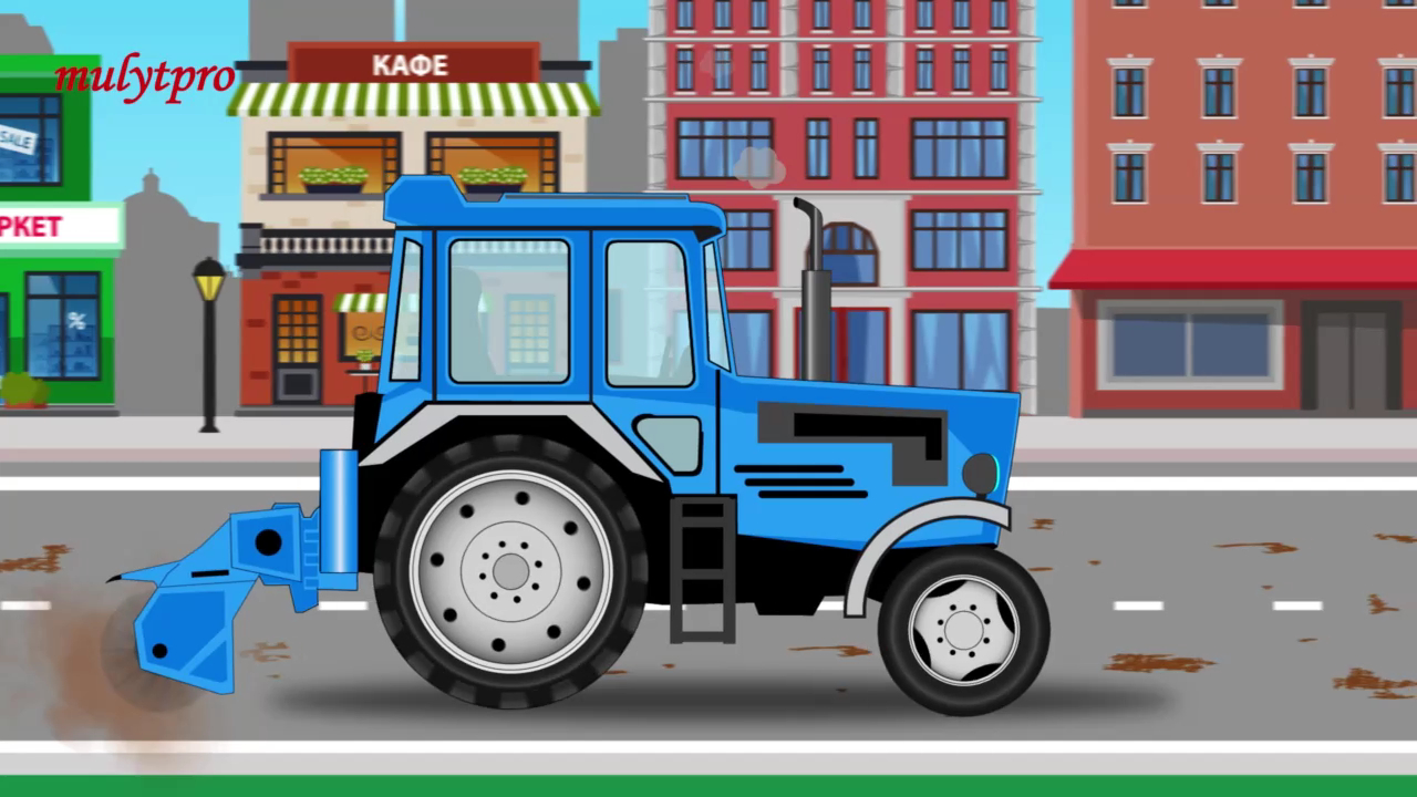 Мультики про машинки. Трактор. Машины для детей. 