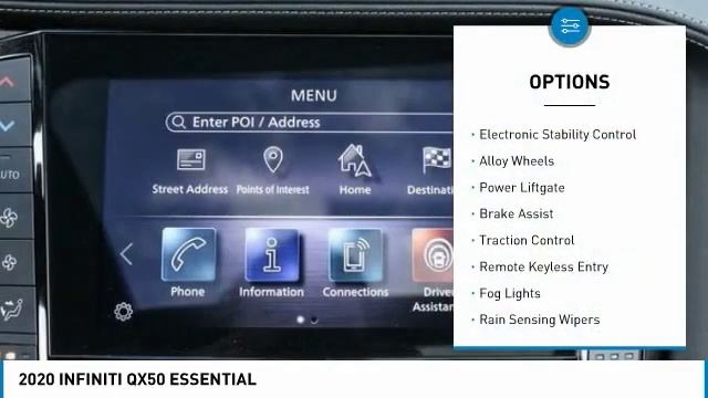2020 INFINITI QX50 Dallas TX,  Ft. Worth TX,  Grapevine TX LF106674