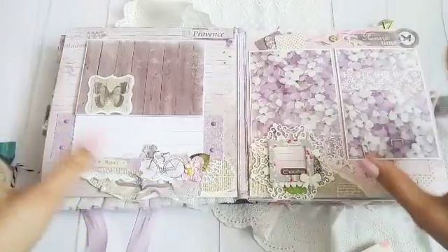 Фото альбом “Прованс” из бумаги “French Provence” и “Сереневые мечты” смотреть онлайн