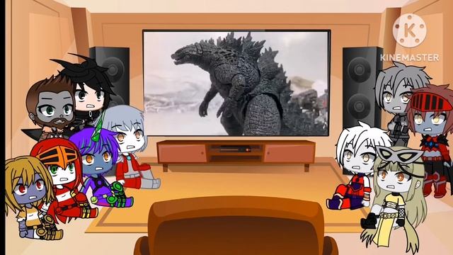 Kaiju/Ultras/Darkness/Eva's React To Godzilla Vs Sharkzilla Stop Motion