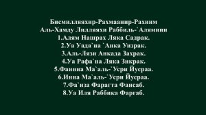 Сура Аш-Шарх (94)