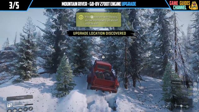 SnowRunner All Upgrade Locations Mountain River Alaska смотреть онлайн