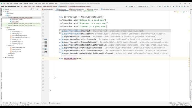 Superhero Book Android App - Kotlin Lesson 7 (RecyclerView) смотреть онлайн