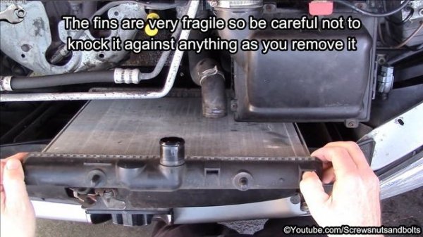 Radiator Removal and Refitting - Peugeot 206
