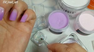 Градиент акрилом/Укрепление и моделирование ногтей акриловой системой MODELONES/ Маникюр самой себе