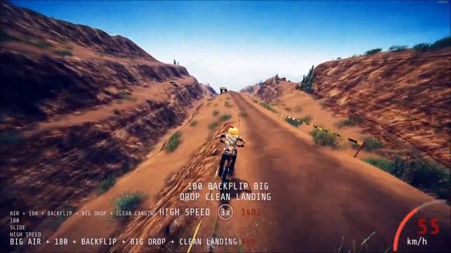 Descenders: Stunts & Tricks #2 | Learning Fakies | First Quad Backflip & More! смотреть онлайн