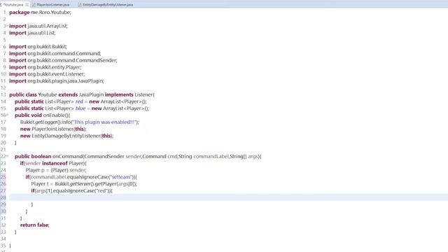 Bukkit/Spigot coding tutoriály |10| Tímy a zakázanie PvP смотреть онлайн