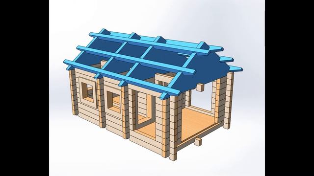 Как собрать домик-конструктор из набора Арктика смотреть онлайн