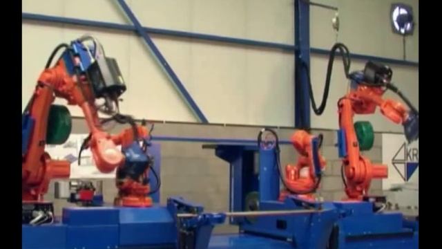 Robotic flange to tube assembly - pipe shop automation смотреть онлайн
