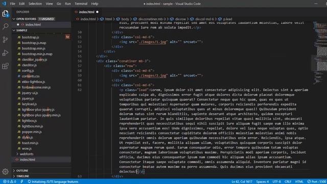 Animation On Scroll with Bootstrap смотреть онлайн
