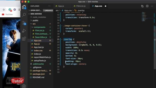 ReactJS Tutorial in Amharic | Part 18 | Creating movie app | favorites overlay смотреть онлайн