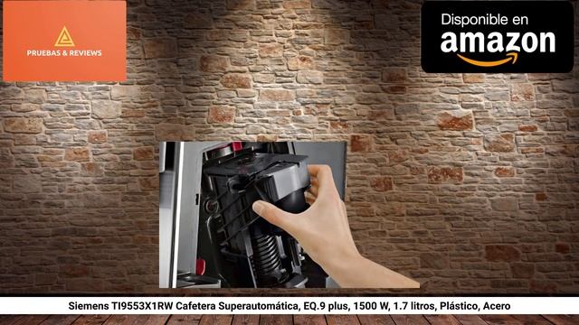 Siemens TI9553X1RW Cafetera Superautomática EQ9 plus 1500 W 1.7 litros Plástico Acero смотреть онлайн