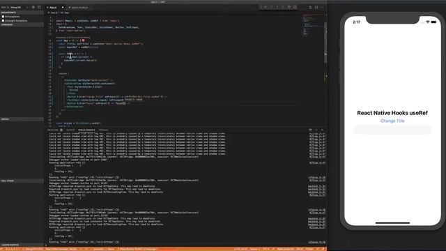 React Native Hooks - useRef смотреть онлайн