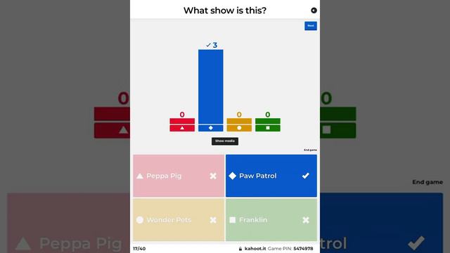 Nick jr shows Kahoot смотреть онлайн