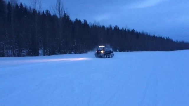 Вездеход ПЕРА по снежному полю смотреть онлайн