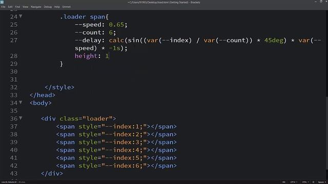 Dot Animated Loader with normalize css смотреть онлайн