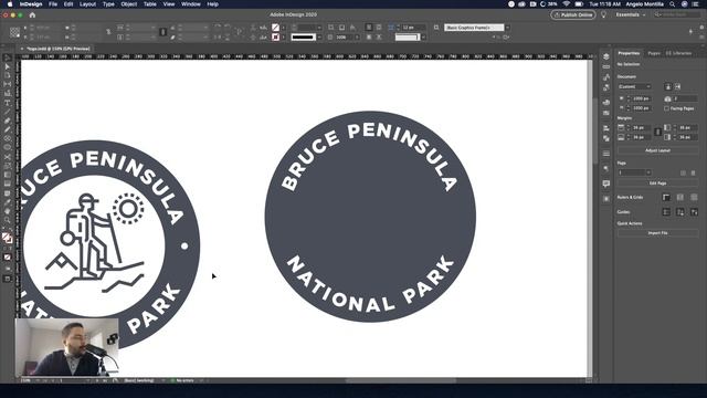 Creating a simple logo in Adobe InDesign смотреть онлайн