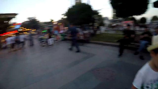 Анталия. Вечерняя прогулка у цветных фонтанов. Старого города смотреть онлайн