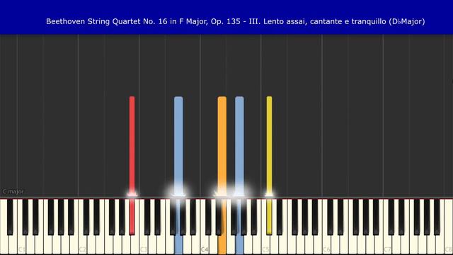 Beethoven String Quartet No. 16 in F Major, Op. 135 - III. Lento assai, cantante e tranquillo смотреть онлайн