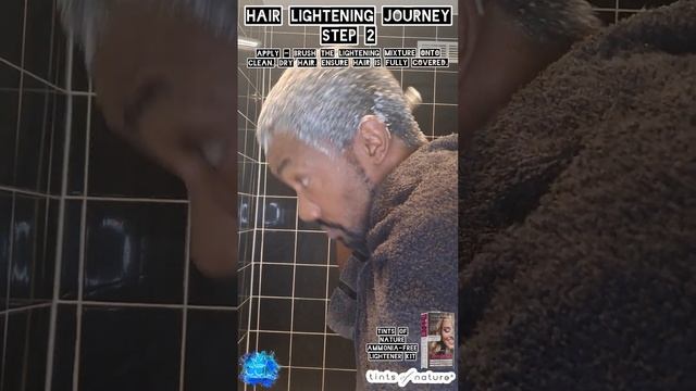 HAIR LIGHTENING JOURNEY / STEP 2 & 3 USING @tintsofnature AMMONIA-FREE 3 IN 1 LIGHTENER KIT смотреть онлайн