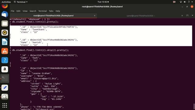 MongoDB Delete Document, Sort, Skip, and Limit смотреть онлайн