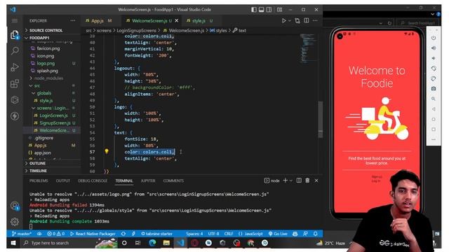 Let's Build a Food Delivery App in React Native ( Day 1 ) | React Native Projects смотреть онлайн