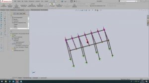 Расчёт навеса в SW 2020 Simulation
