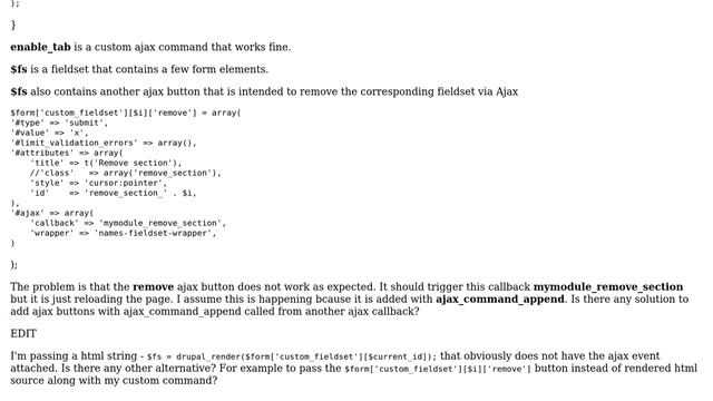 Drupal: Drupal 7 ajax button added via ajax callback смотреть онлайн