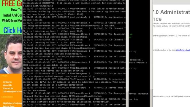 Starting and Stoping Websphere Deployment Manager Part2 смотреть онлайн