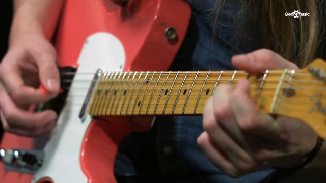Fender Custom Shop 1956 Journeyman Relic Tele, Fiesta Red | Gear4music demo смотреть онлайн