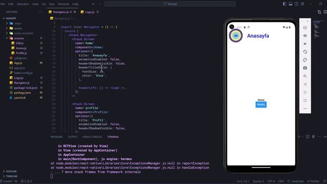 React Native - Stack Navigator Kullanımı # 3 (Özelleştirme) смотреть онлайн