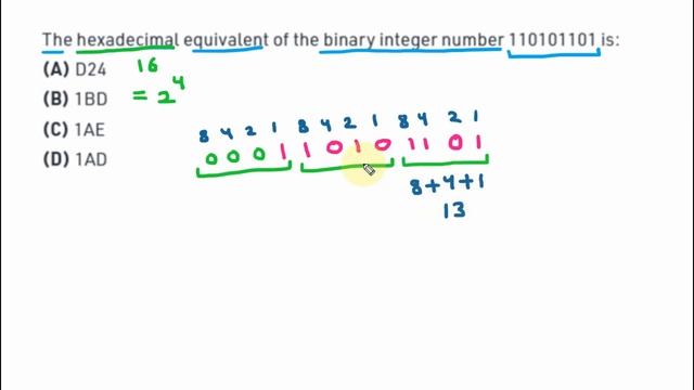 Convert Binary Number to Hexadecimal Number | Shortcut Trick | UGC NET 2018 смотреть онлайн